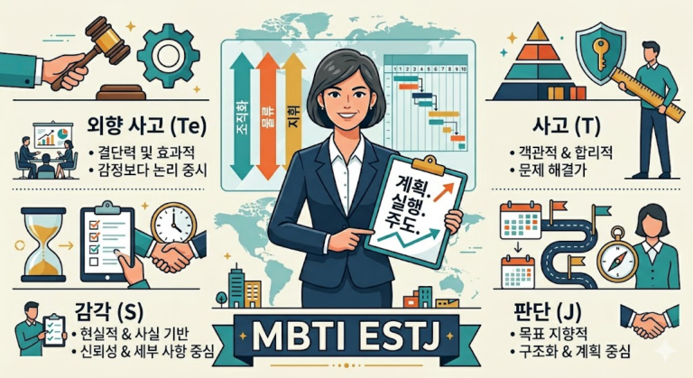 MBTI ESTJ 현실적인 관리자 체계에 집착하는 이유는?