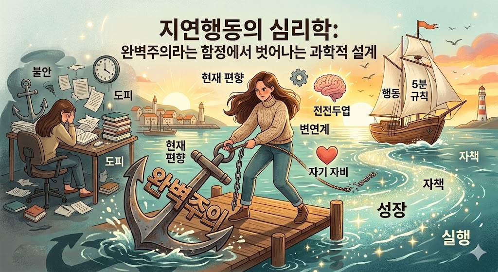 지연행동의 심리학을 설명한 사진