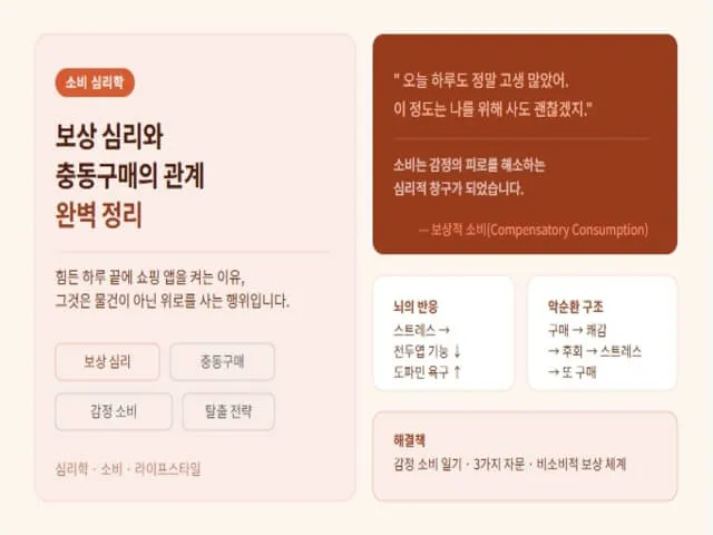 보상심리를 설명한 사진