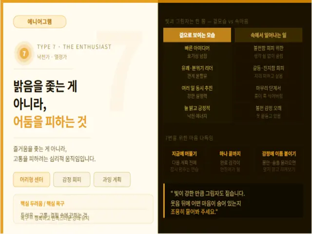 에니어그램 7번 설명 섬네일